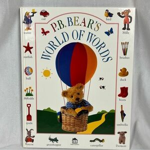 P.B. Bear's World of Words By Lee Davis (1998, Hardcover) NEW w/ Slight Damage
